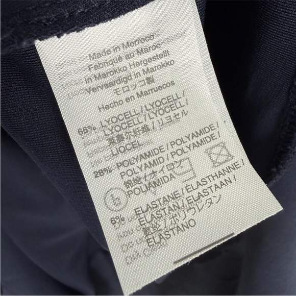 J Crew 365 Sheath Dress Womens Size 14 Navy Blue V-Neck Stretch Ponte Knit - Picture 8 of 10